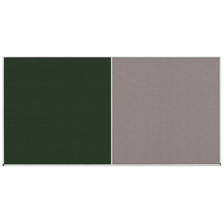 United Visual Products Enclosed Corkboard, 1 Door, 48"x36", 4" Fra, UV3416-SATIN-SURF UV3416-SATIN-SURF